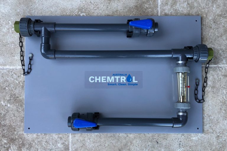 coupon rack PVC 2 stations CHEMTROL